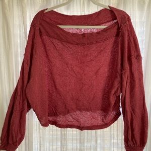 We The Free Lightweight Cropped Pink Sweater Size XS